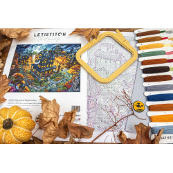 Kreuzstichset "Haunted Happenings" 38x31cm SLETIL9967