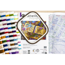 Cross stitch kit "Dragon Studies" 38x29 cm SLETIL9965