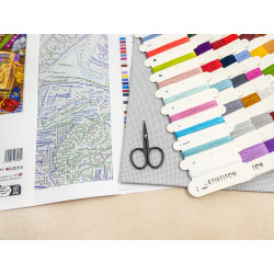 Cross stitch kit "Dragon Studies" 38x29 cm SLETIL9965