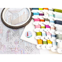 Kreuzstich-Set "Meeresharmonie" 29x23 cm SLETIL9963