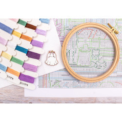 Kreuzstichset "Kürbis Latte Nächte" 20x17 cm SLETIL9962