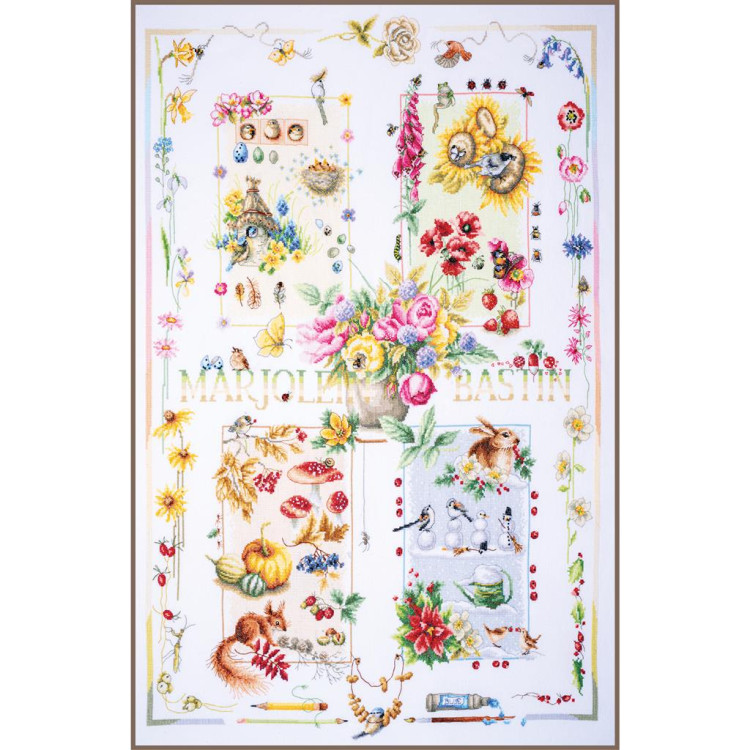 Counted cross stitch kit "Four seasons" 88x62 cm PN/0188067