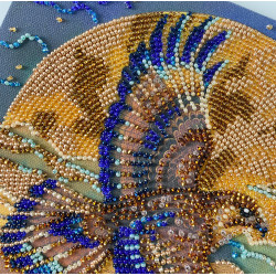 Vidutinio dydžio karoliukų siuvinėjimo rinkinys "Dykumos sparnai" 20x20 cm AAMB-133