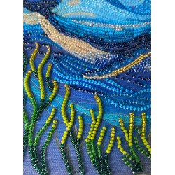 Mittelgroßes Perlenstick-Set "Die Pracht der Tiefen" 20x20 cm AAMB-131