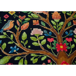 Kryželiu siuvinėjimo rinkinys "Miško pasakų medis" 30x30 cm AAHP-021
