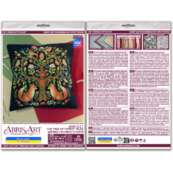 Kryželiu siuvinėjimo rinkinys "Miško pasakų medis" 30x30 cm AAHP-021
