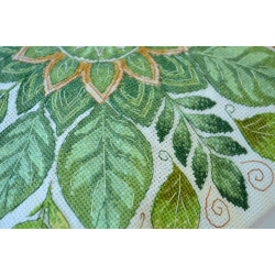 Kryželiu siuvinėjimo rinkinys "Šokis su lapais" 30x30 cm AAHP-020