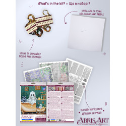 Kryželiu siuvinėjimo rinkinys "Naminis vaiduoklis" 15x23 cm AAH-303