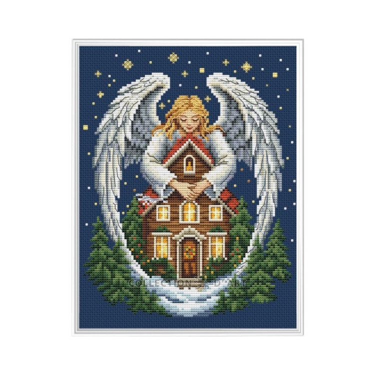 Counted cross stitch kit "Christmas Angel" 17x21 cm CDABC8140