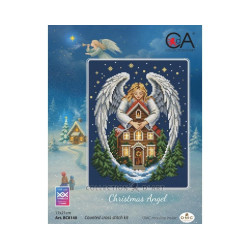Counted cross stitch kit "Christmas Angel" 17x21 cm CDABC8140