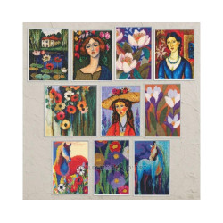 Cross-stitch kit "Revelation of Color" 10x13 cm RTOC443