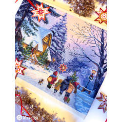 Набор для вышивания крестиком "Carol of the Bells" 30x41 см SK289