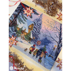 Набор для вышивания крестиком "Carol of the Bells" 30x41 см SK289