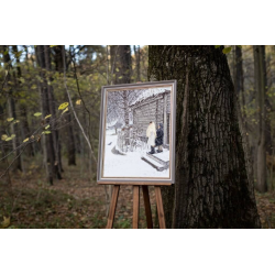 Набор для вышивания крестом "Первый снег" 50x63 см S/MK087