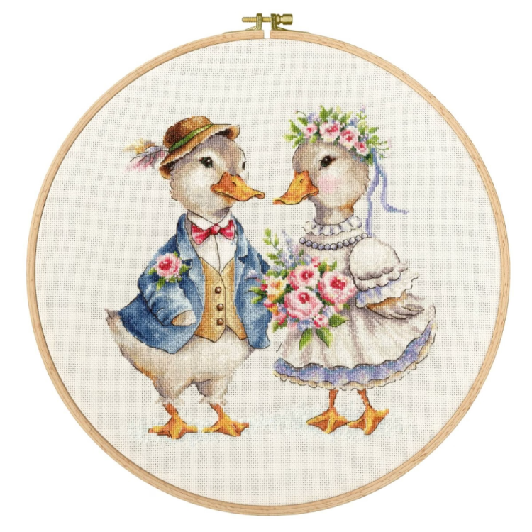 Набор для вышивания крестиком "Сладкая пара" 22x22.5 см S/VK086
