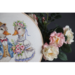 Набор для вышивания крестиком "Сладкая пара" 22x22.5 см S/VK086