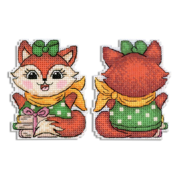 Kreuzstichset "Lustiger kleiner Fuchs" 9x7 cm SR-896
