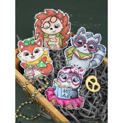 Kreuzstich-Set "Schelmischer Igel" 10x9 cm SR-894