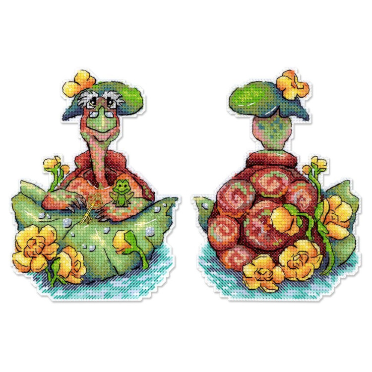 Kreuzstich-Set "Schildkröte Tortilla" 14x11 cm SR-1189