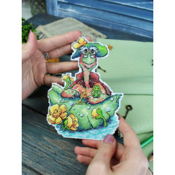 Kreuzstich-Set "Schildkröte Tortilla" 14x11 cm SR-1189