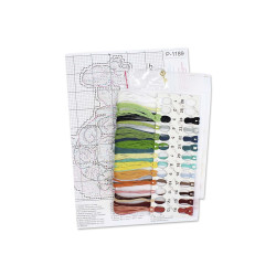 Kreuzstich-Set "Schildkröte Tortilla" 14x11 cm SR-1189