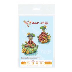 Kreuzstich-Set "Schildkröte Tortilla" 14x11 cm SR-1189