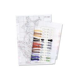 Kreuzstich-Set "Fuchs Alice" 17x10 cm SR-1181