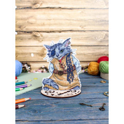 Kreuzstich-Set "Kater Basilio" 14x10 cm SR-1180