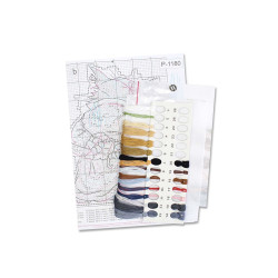 Kreuzstich-Set "Kater Basilio" 14x10 cm SR-1180