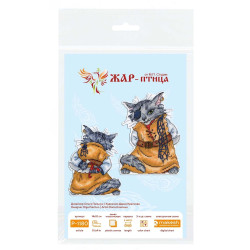 Kreuzstich-Set "Kater Basilio" 14x10 cm SR-1180