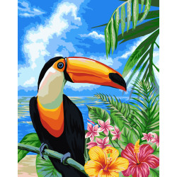 Paint by numbers kit Toucan 40x50 cm H080