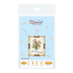 Kreuzstich auf Holzbasis "Miniatur. Kamille" 13x11 cm SO-142