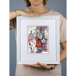 Kreuzstich-Set "Ein guter Schuss" 19x14 cm SNV-959