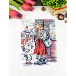 Kreuzstich-Set "Ein guter Schuss" 19x14 cm SNV-959