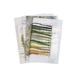 Kreuzstich-Set "Im Kiefernwald" 15x16 cm SNV-954