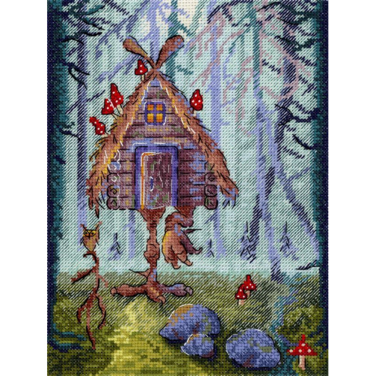 Kreuzstich-Set "Eine ungewöhnliche Hütte" 20x15 cm SNV-927