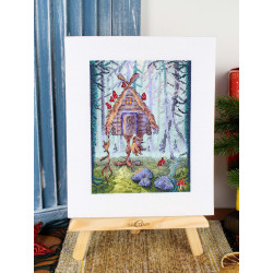 Kreuzstich-Set "Eine ungewöhnliche Hütte" 20x15 cm SNV-927