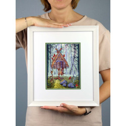 Kreuzstich-Set "Eine ungewöhnliche Hütte" 20x15 cm SNV-927