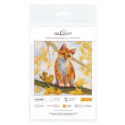 Kreuzstich-Set "Flauschige rote Katze" 19x19 cm SNV-908