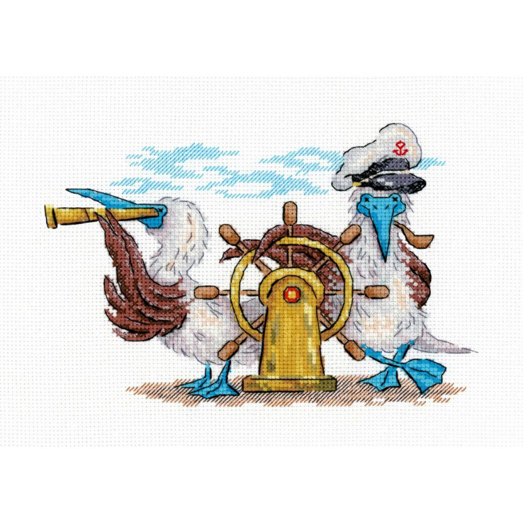 Kreuzstich-Set "Geradeaus" 12x17 cm SNV-899