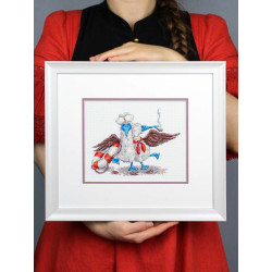 Kreuzstich-Set "Glückliche Seefahrer" 14x17 cm SNV-896