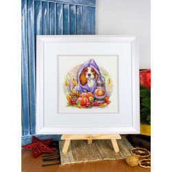 Kreuzstich-Set "Herbstblues" 20x18 cm SNV-885