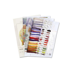 Kreuzstich-Set "Herbstblues" 20x18 cm SNV-885