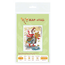 Kreuzstich-Set "Herbstspaziergang" 18x13 cm SM-795