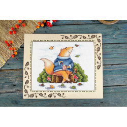 Kreuzstich-Set "Herbstentspannung" 18x19 cm SM-786