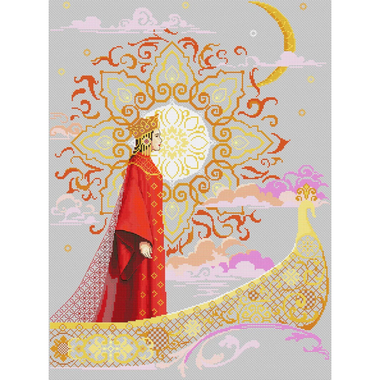 Cross stitch kit "Queen" 35 х 47 cm SANTS-14