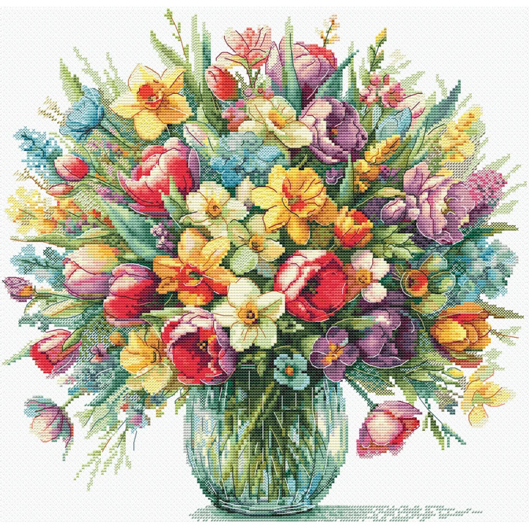 Cross stitch kit "Bright mood" 29 х 29,5 cm SANYA-04