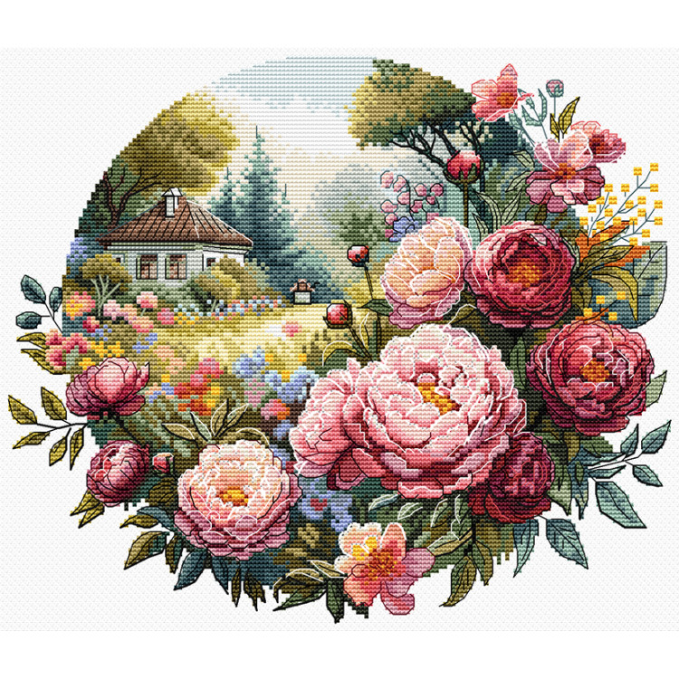 Cross stitch kit "Breath of the morning" 25 х 22 cm SAND-46