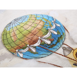 Набор для вышивания крестом PANNA "Путешествие с книгами" 27 x 32 см PVS-7182