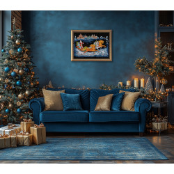 Набор для вышивания PANNA «Тройка Деда Мороза» 66,5 х 44 см PPR-7531